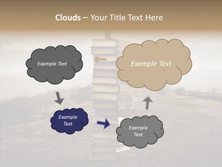 Book Pile Wisdom PowerPoint Template