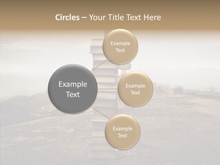 Book Pile Wisdom PowerPoint Template