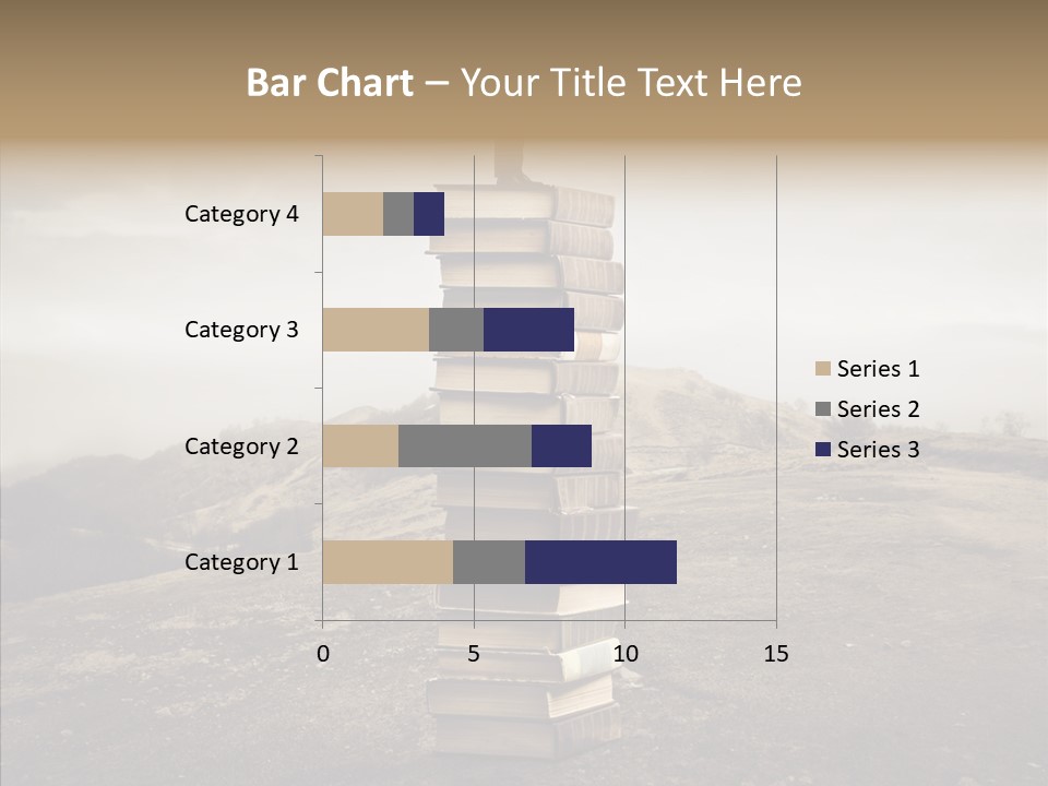 Book Pile Wisdom PowerPoint Template