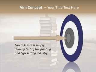 Book Pile Wisdom PowerPoint Template