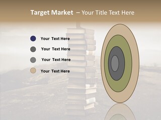 Book Pile Wisdom PowerPoint Template