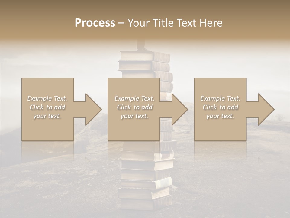 Book Pile Wisdom PowerPoint Template