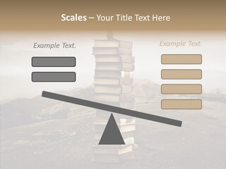 Book Pile Wisdom PowerPoint Template