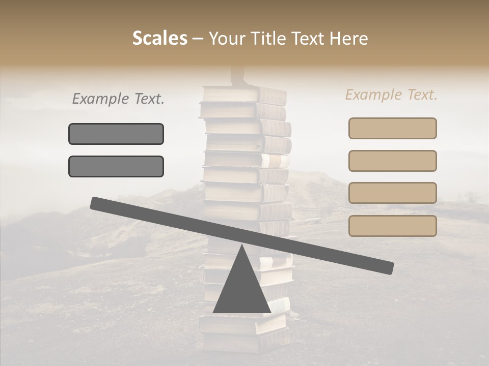 Book Pile Wisdom PowerPoint Template