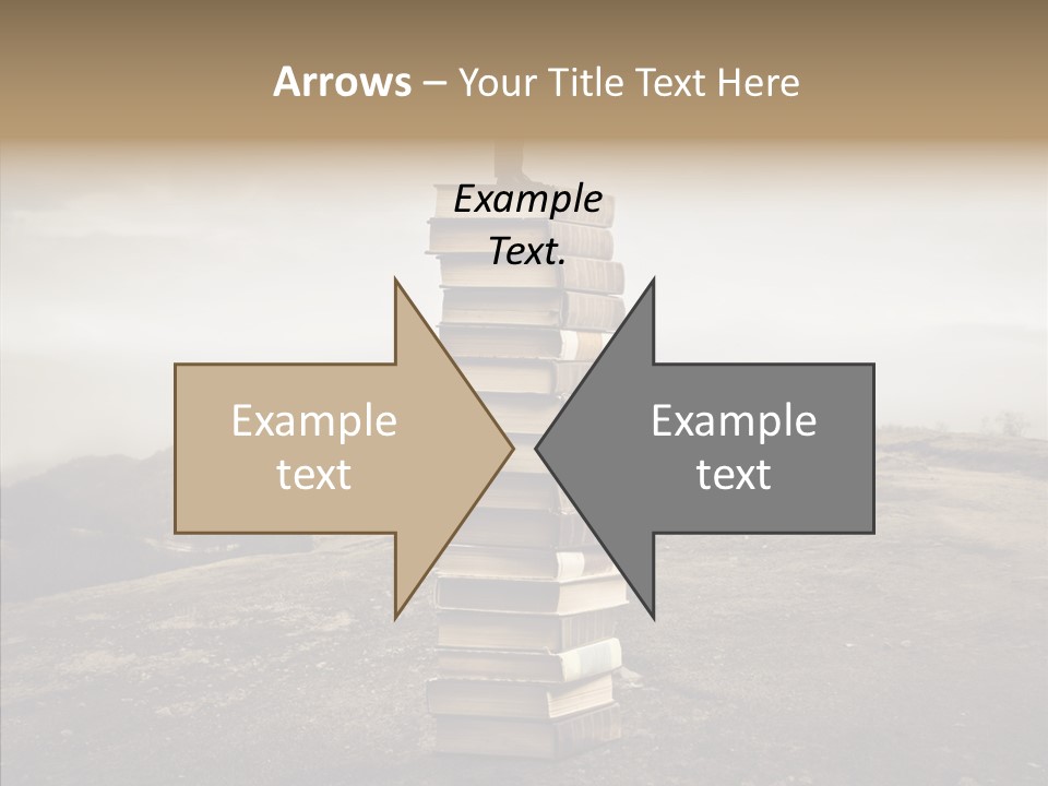 Book Pile Wisdom PowerPoint Template