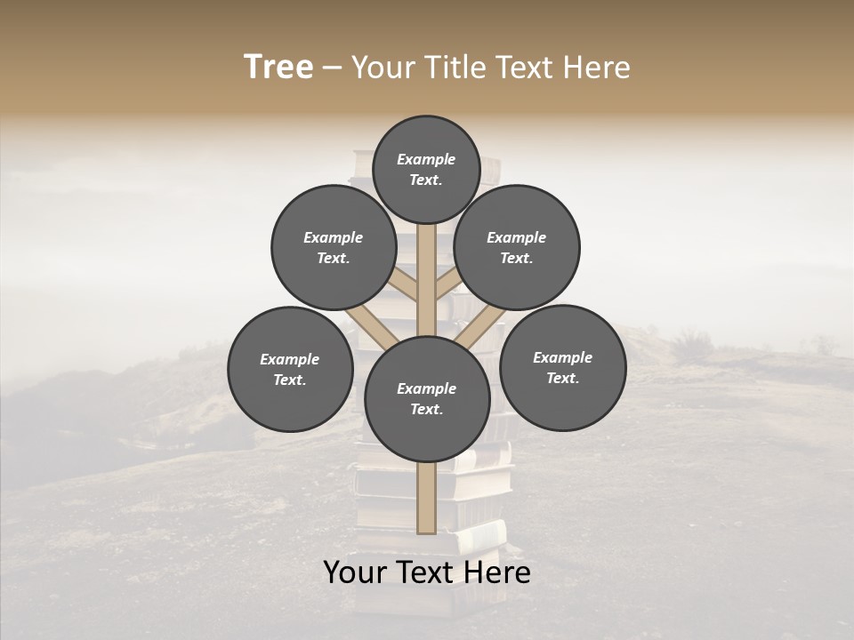 Book Pile Wisdom PowerPoint Template
