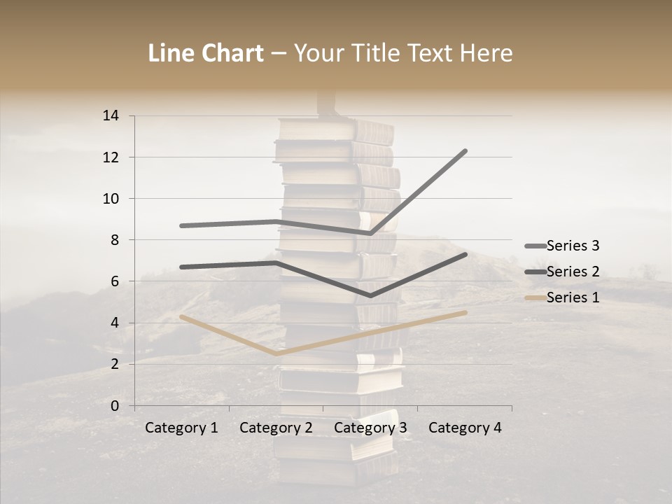 Book Pile Wisdom PowerPoint Template