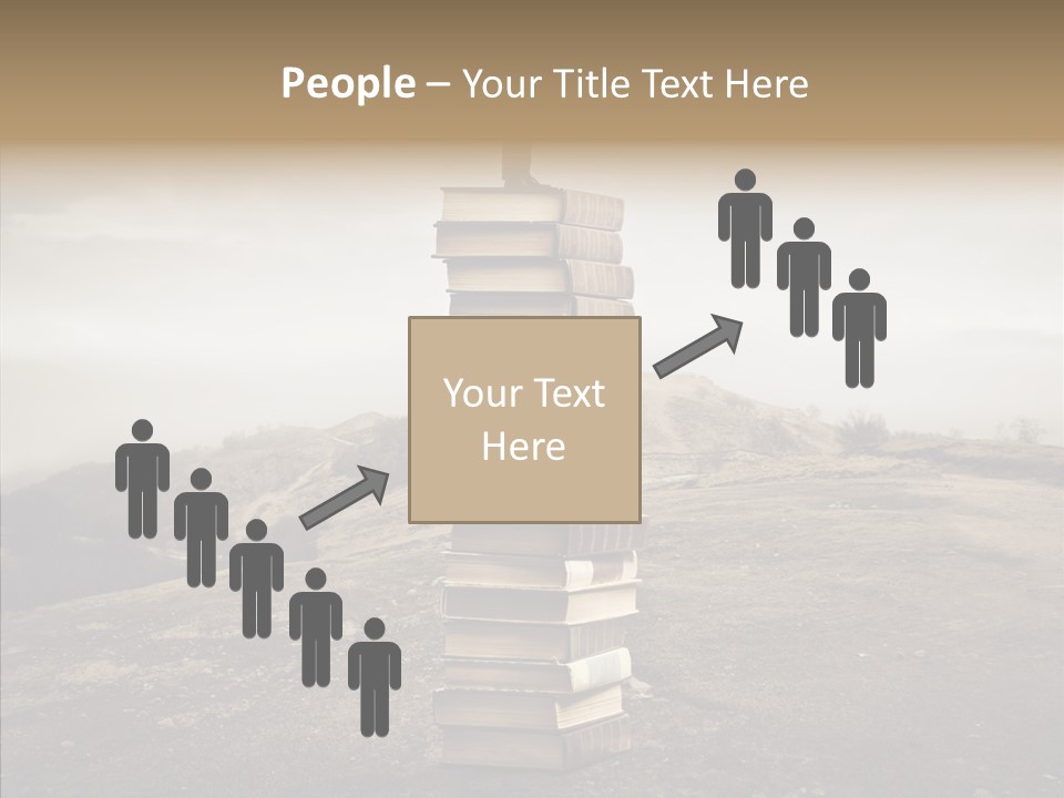 Book Pile Wisdom PowerPoint Template