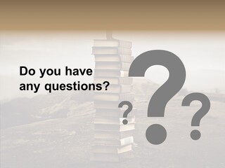 Book Pile Wisdom PowerPoint Template