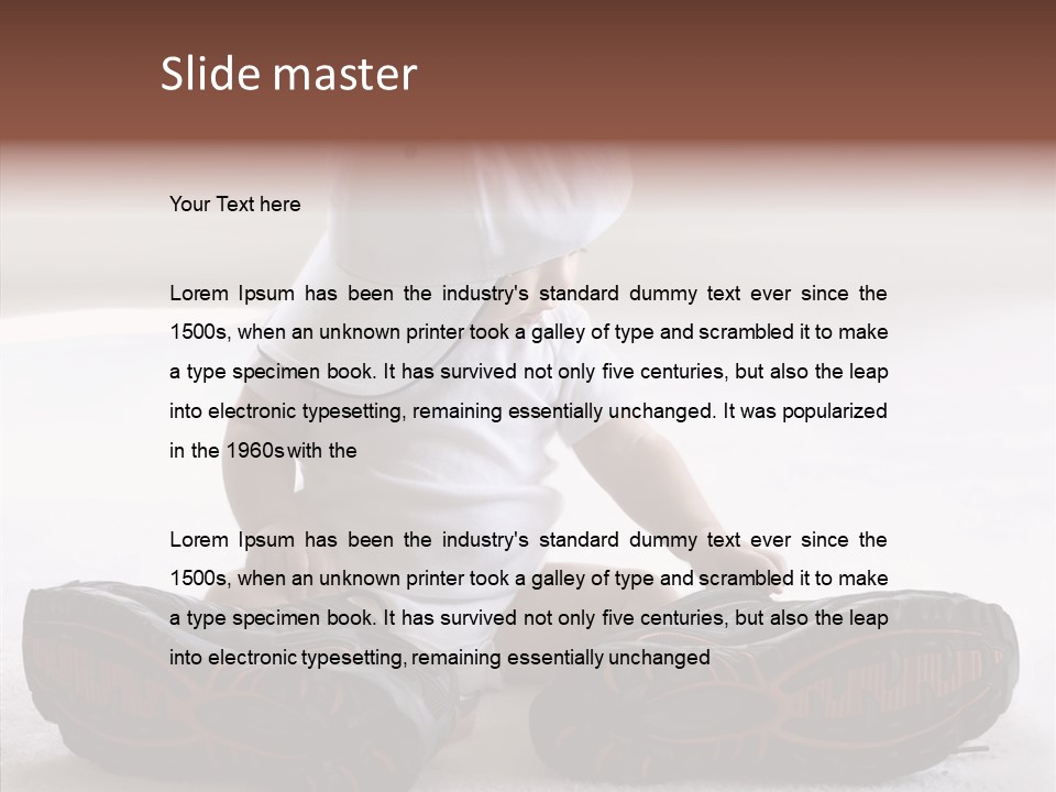 Boy Toddler Few PowerPoint Template