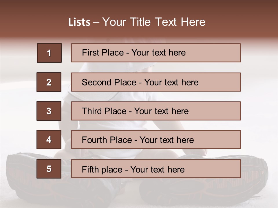 Boy Toddler Few PowerPoint Template