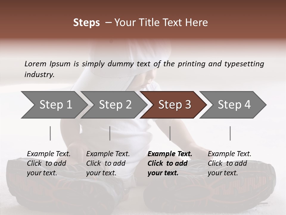 Boy Toddler Few PowerPoint Template