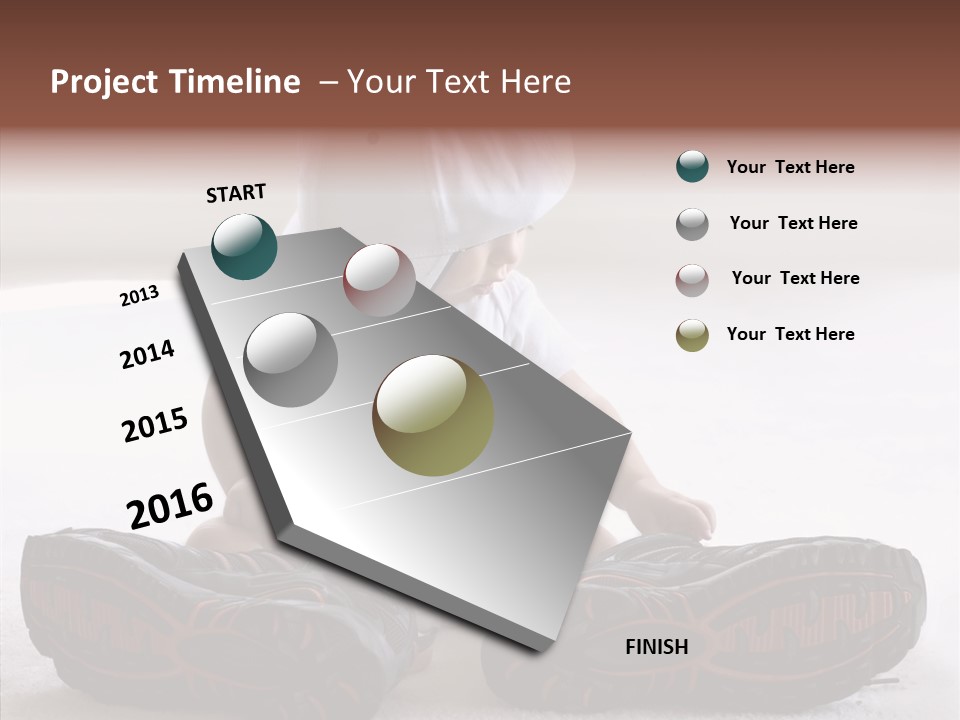 Boy Toddler Few PowerPoint Template