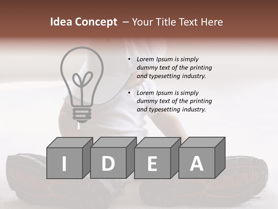 Boy Toddler Few PowerPoint Template