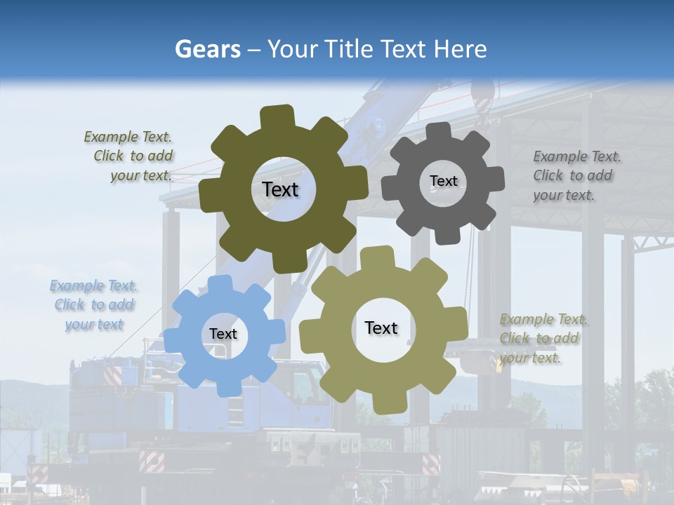 Metal Machine Automobile PowerPoint Template