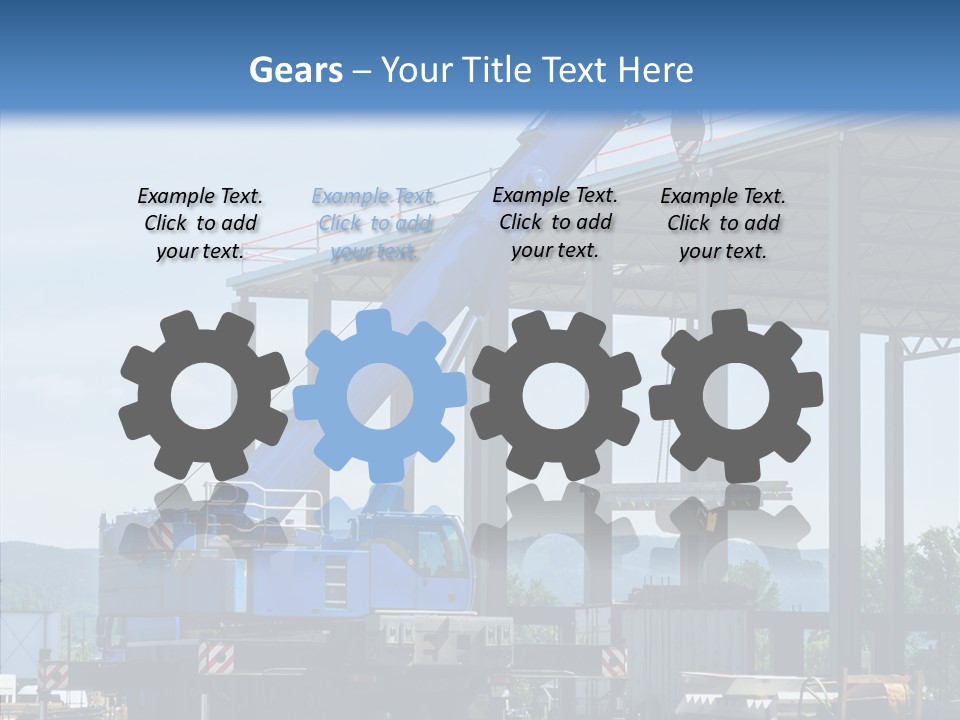 Metal Machine Automobile PowerPoint Template
