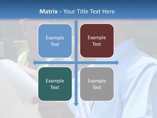 Construction Worker On The Job PowerPoint Template