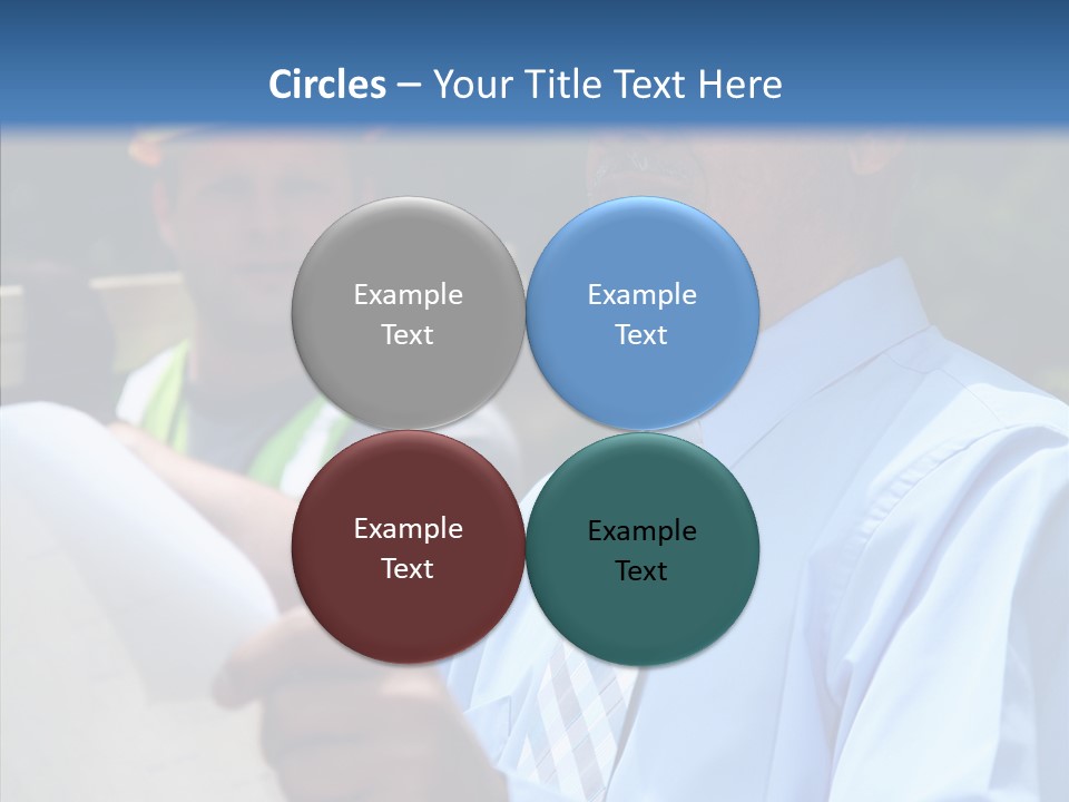 Construction Worker On The Job PowerPoint Template