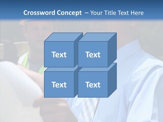 Construction Worker On The Job PowerPoint Template