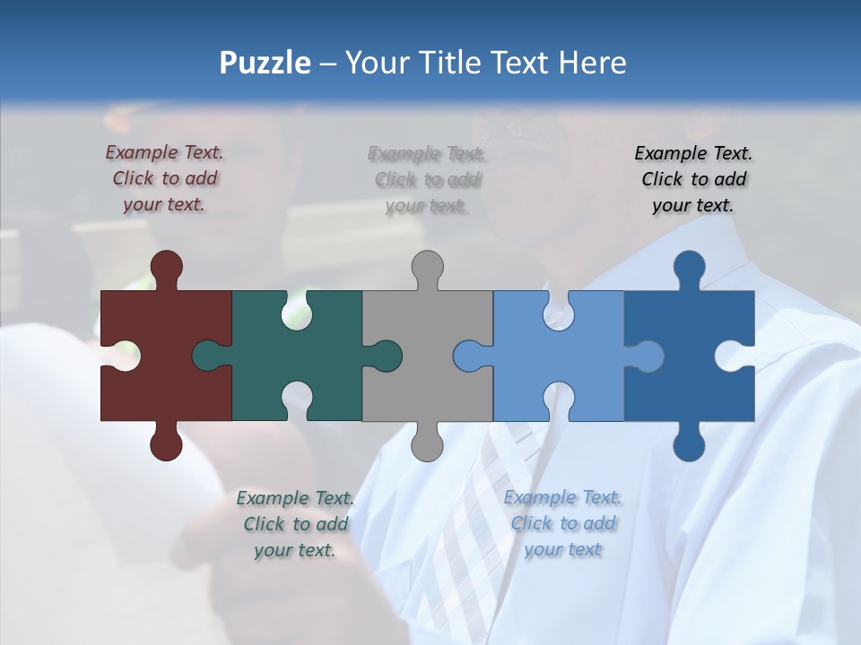 Construction Worker On The Job PowerPoint Template