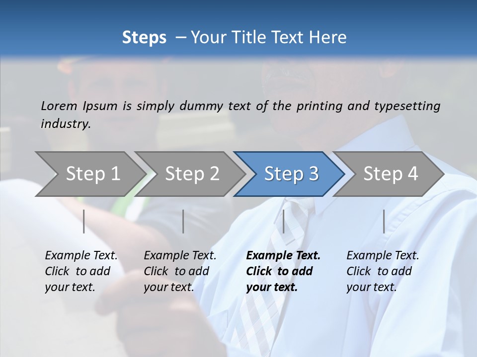 Construction Worker On The Job PowerPoint Template