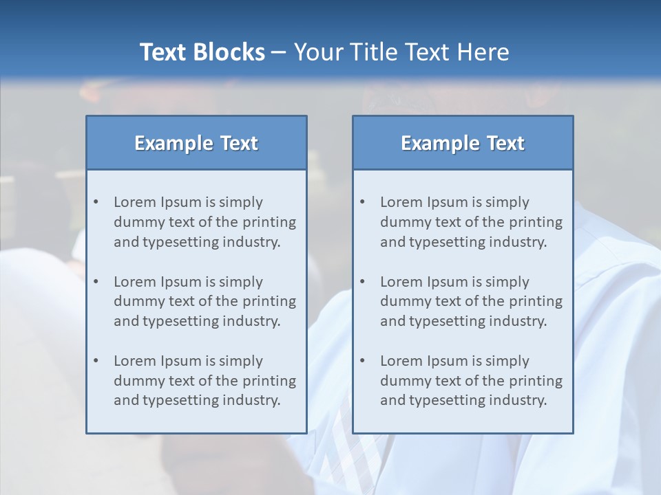 Construction Worker On The Job PowerPoint Template