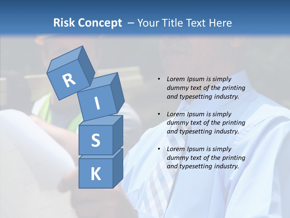 Construction Worker On The Job PowerPoint Template