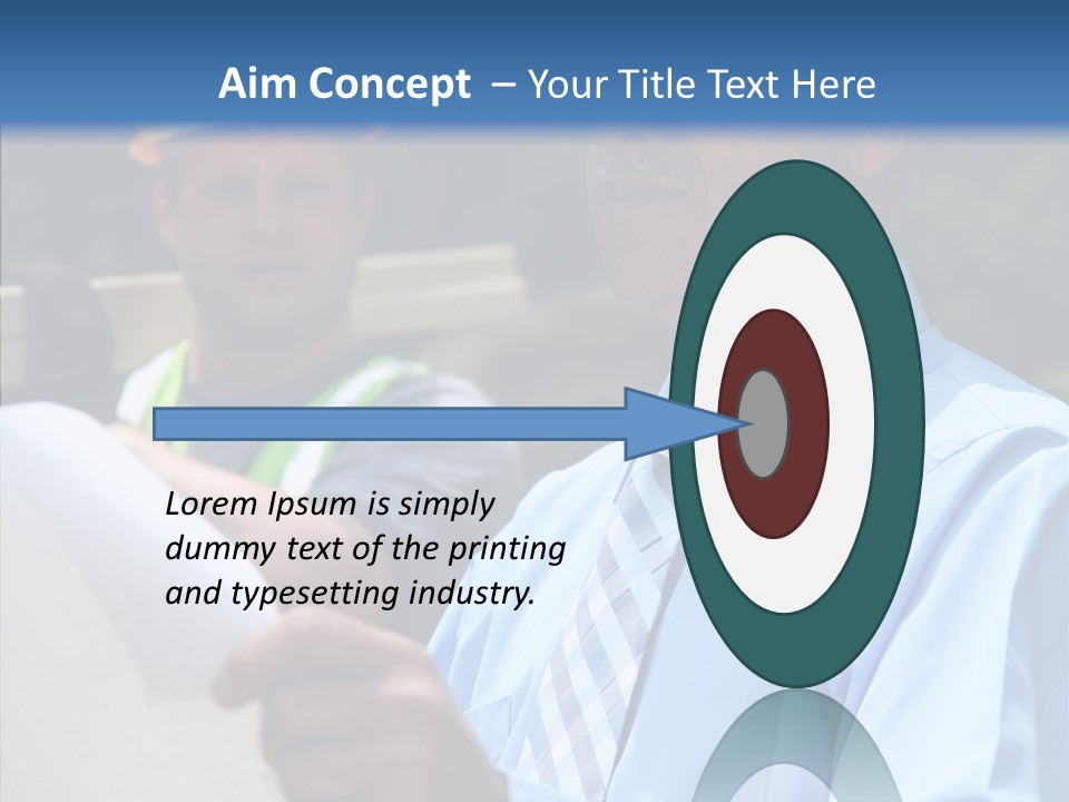 Construction Worker On The Job PowerPoint Template