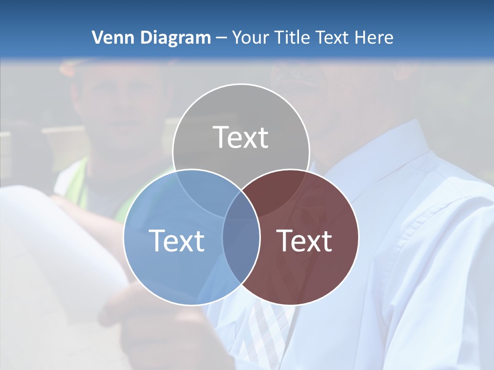 Construction Worker On The Job PowerPoint Template