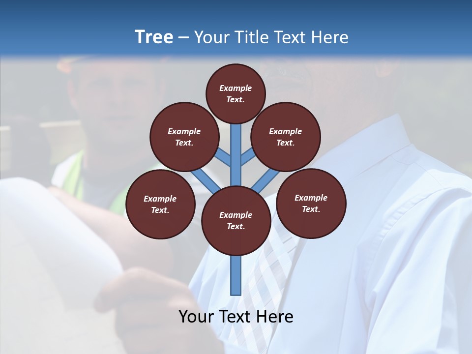 Construction Worker On The Job PowerPoint Template