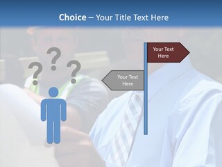 Construction Worker On The Job PowerPoint Template