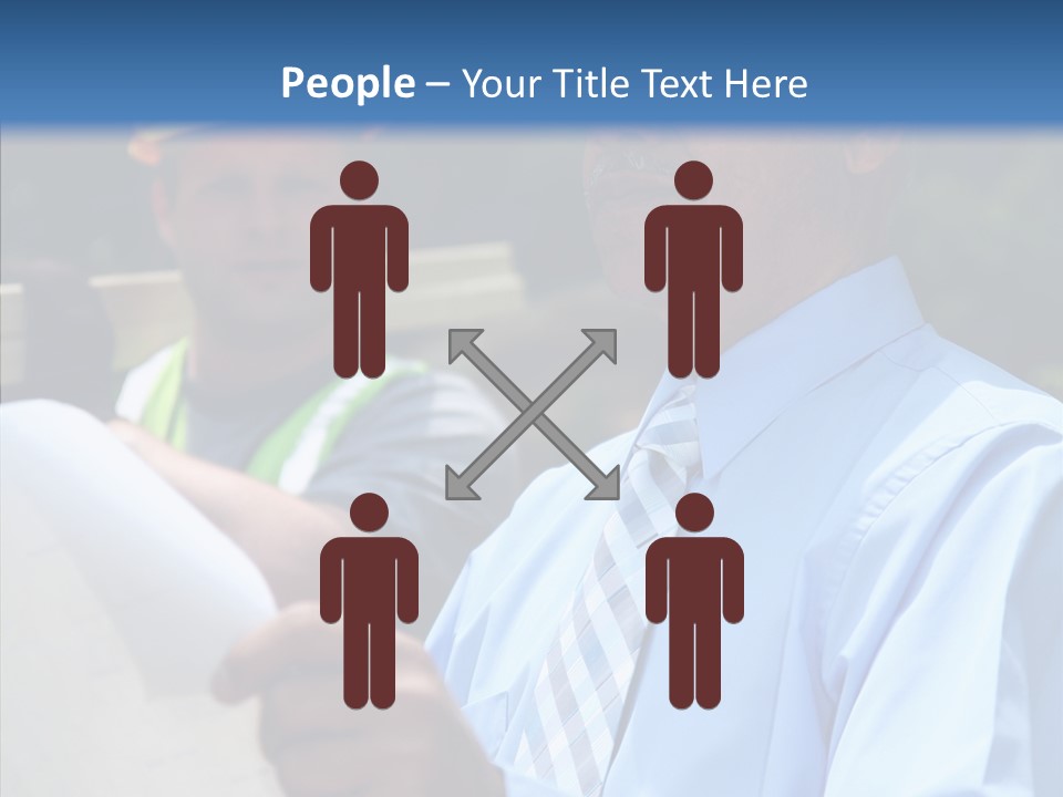 Construction Worker On The Job PowerPoint Template