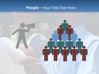 Construction Worker On The Job PowerPoint Template