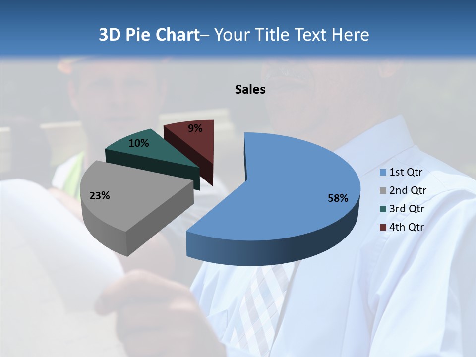 Construction Worker On The Job PowerPoint Template