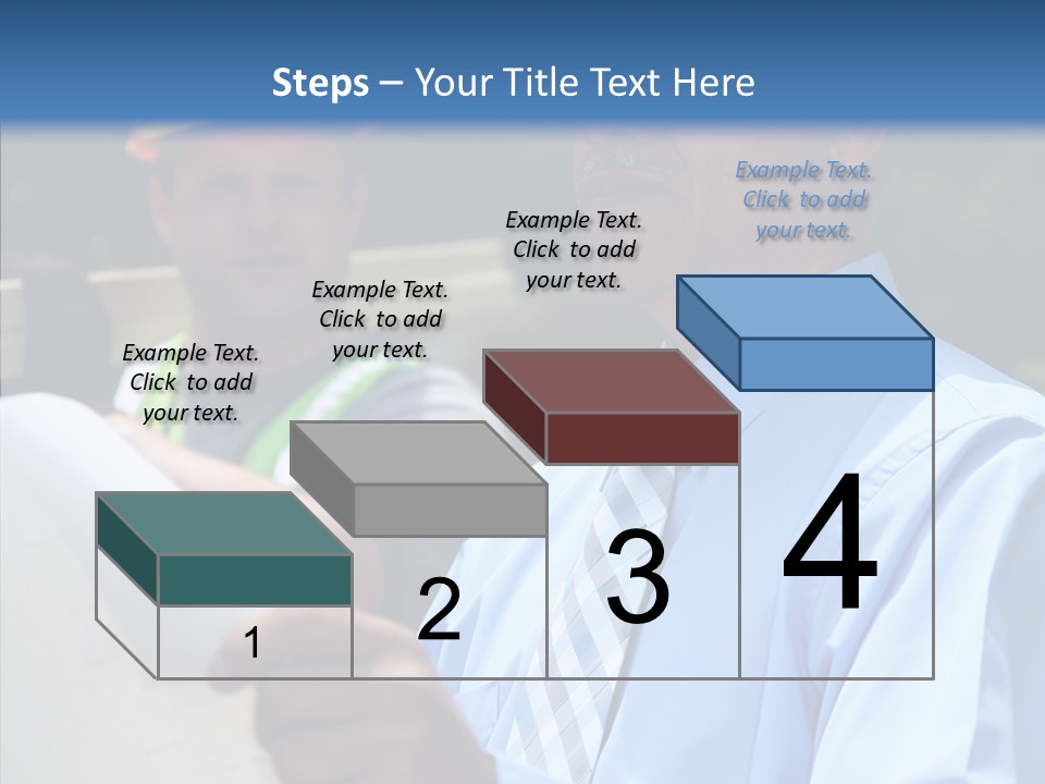 Construction Worker On The Job PowerPoint Template