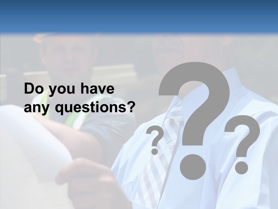 Construction Worker On The Job PowerPoint Template