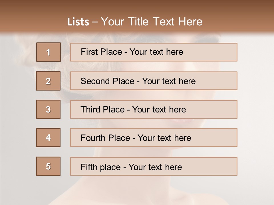 Beautiful Model Skin PowerPoint Template