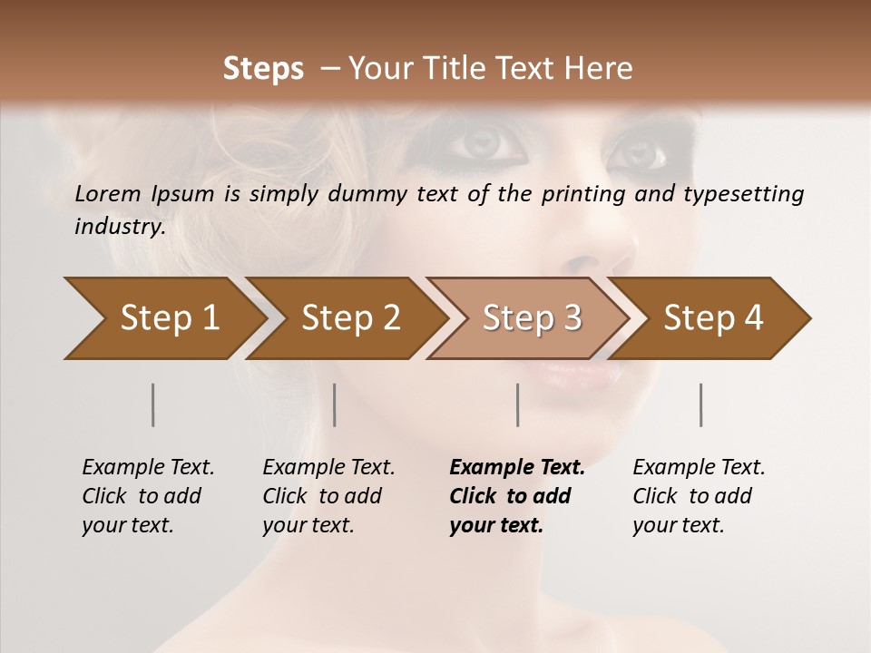 Beautiful Model Skin PowerPoint Template