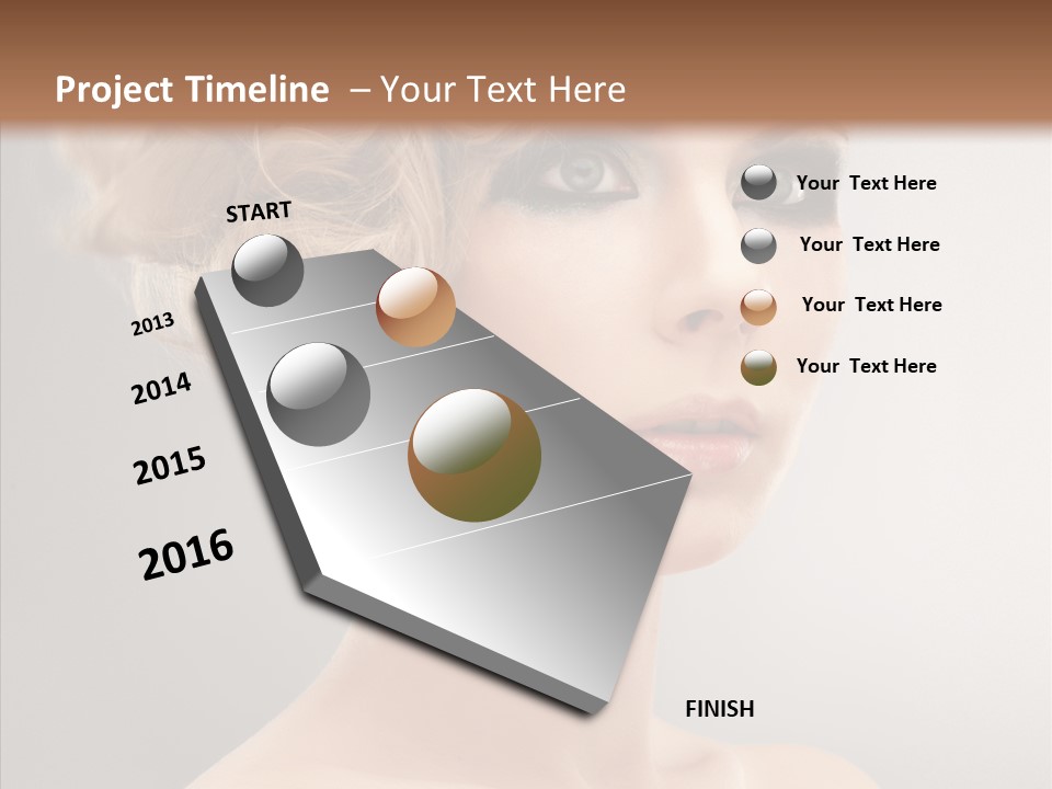 Beautiful Model Skin PowerPoint Template