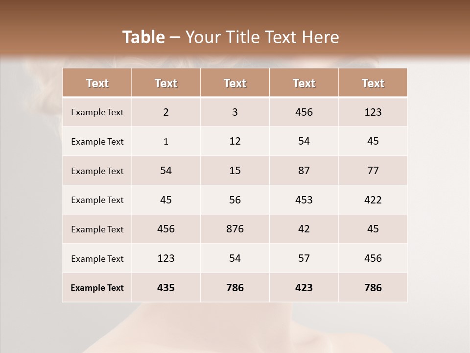 Beautiful Model Skin PowerPoint Template