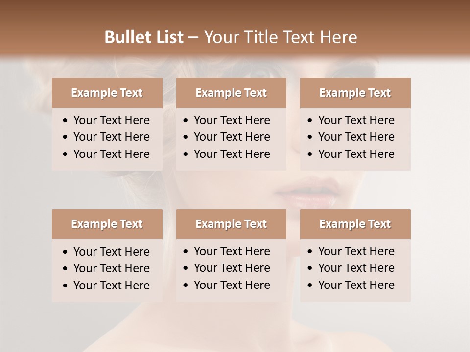 Beautiful Model Skin PowerPoint Template