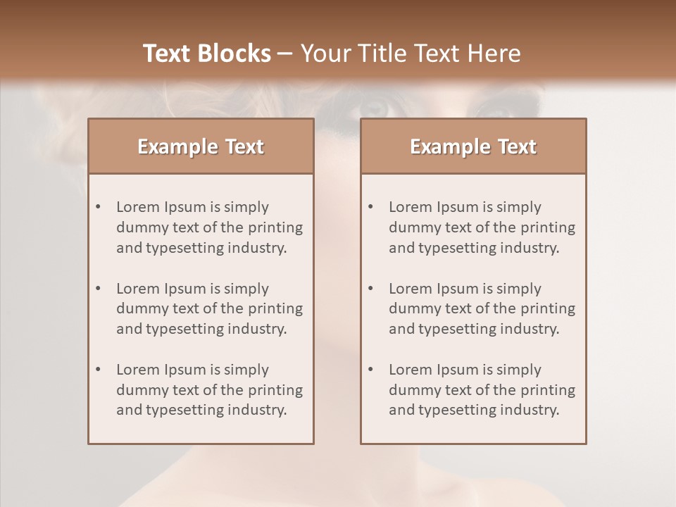 Beautiful Model Skin PowerPoint Template