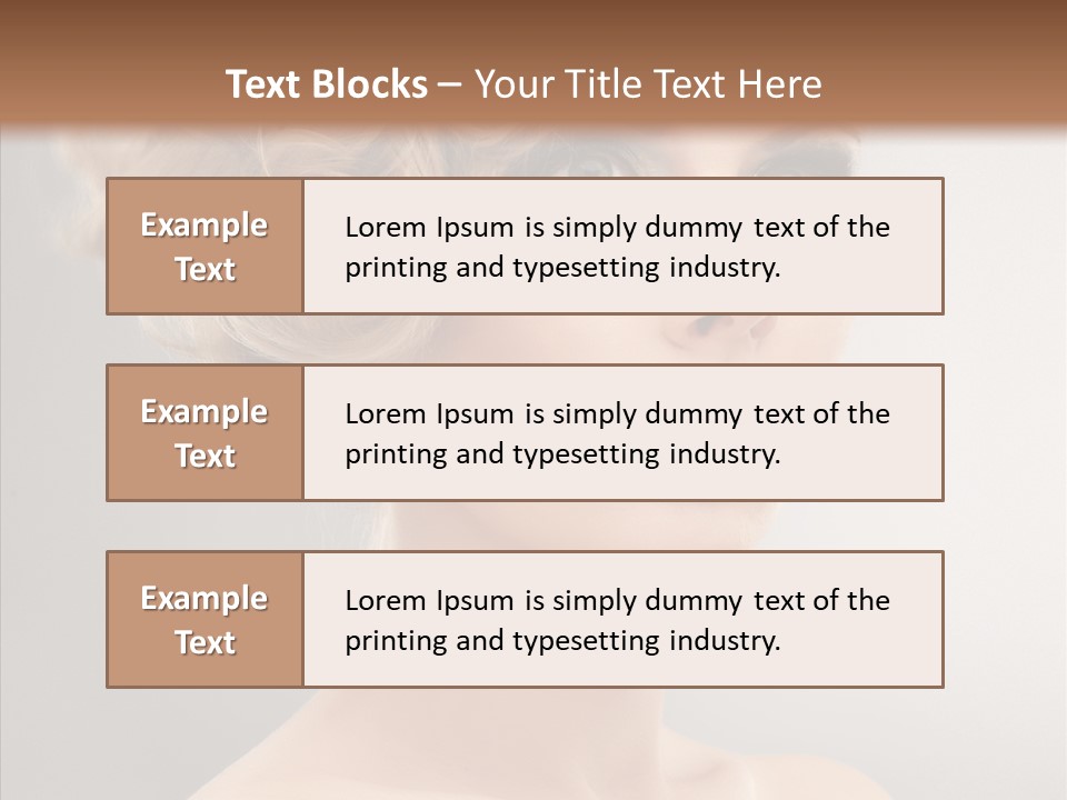 Beautiful Model Skin PowerPoint Template