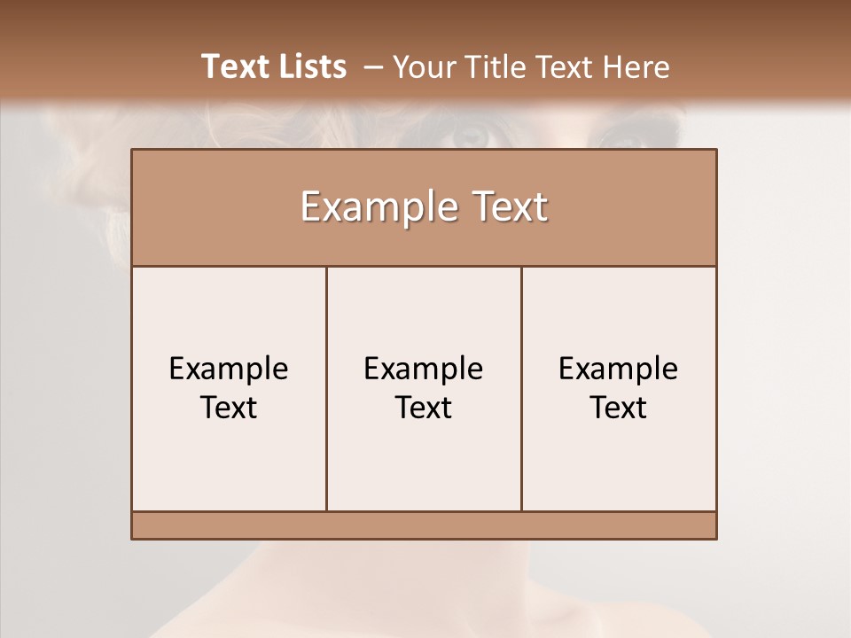 Beautiful Model Skin PowerPoint Template