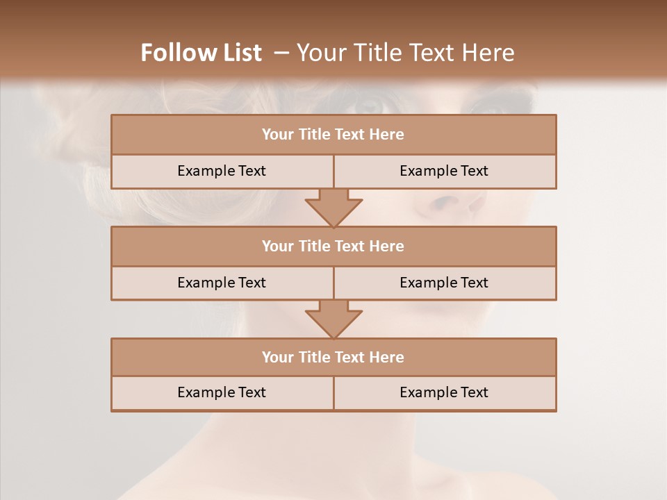 Beautiful Model Skin PowerPoint Template