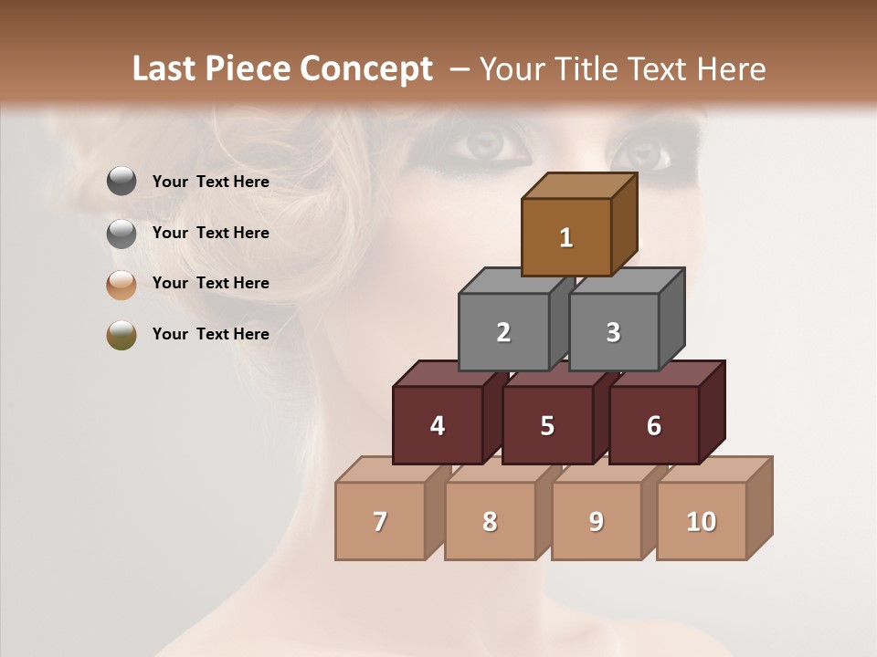 Beautiful Model Skin PowerPoint Template