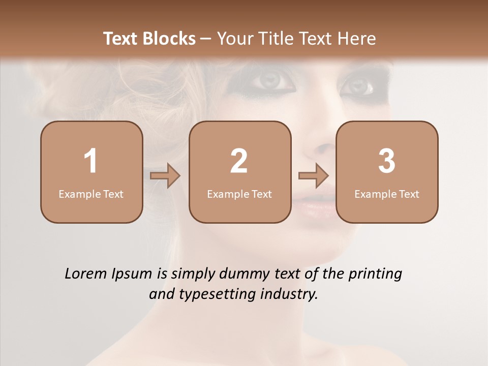 Beautiful Model Skin PowerPoint Template