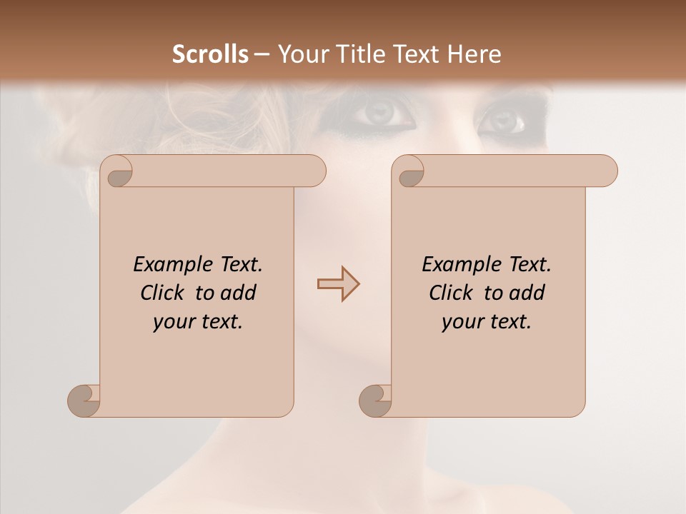 Beautiful Model Skin PowerPoint Template