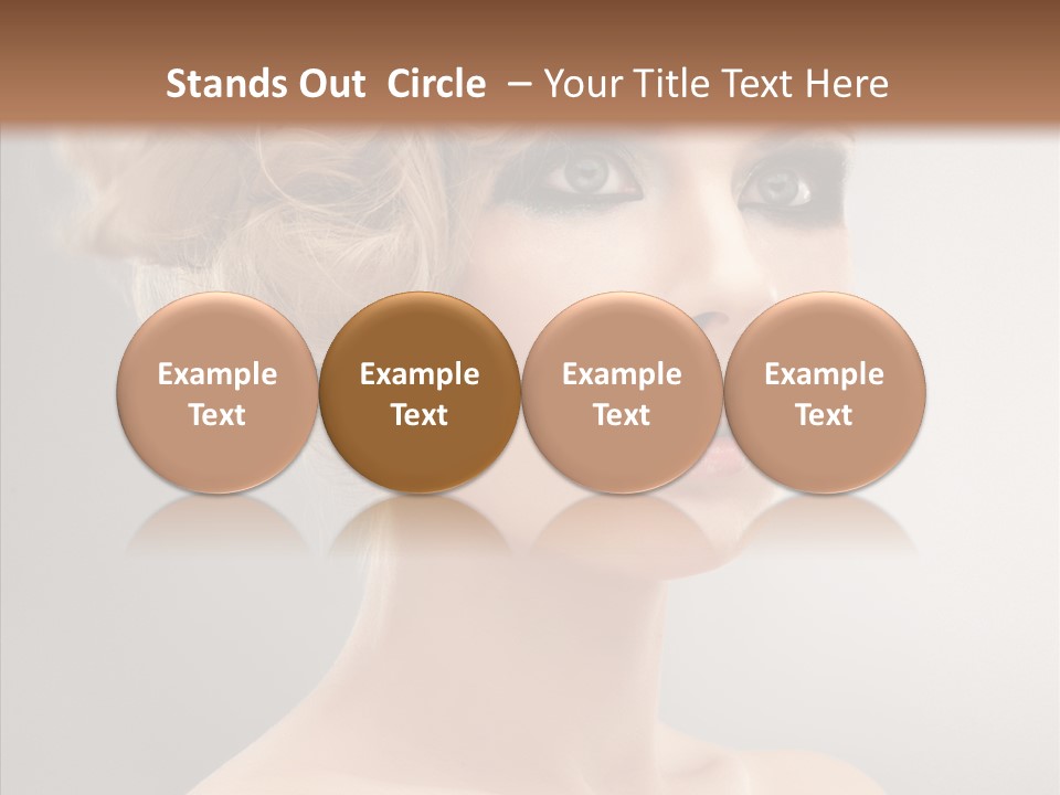 Beautiful Model Skin PowerPoint Template