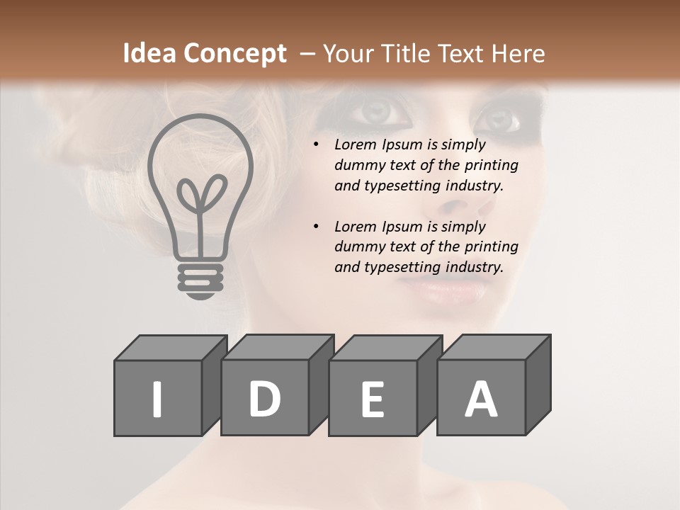 Beautiful Model Skin PowerPoint Template